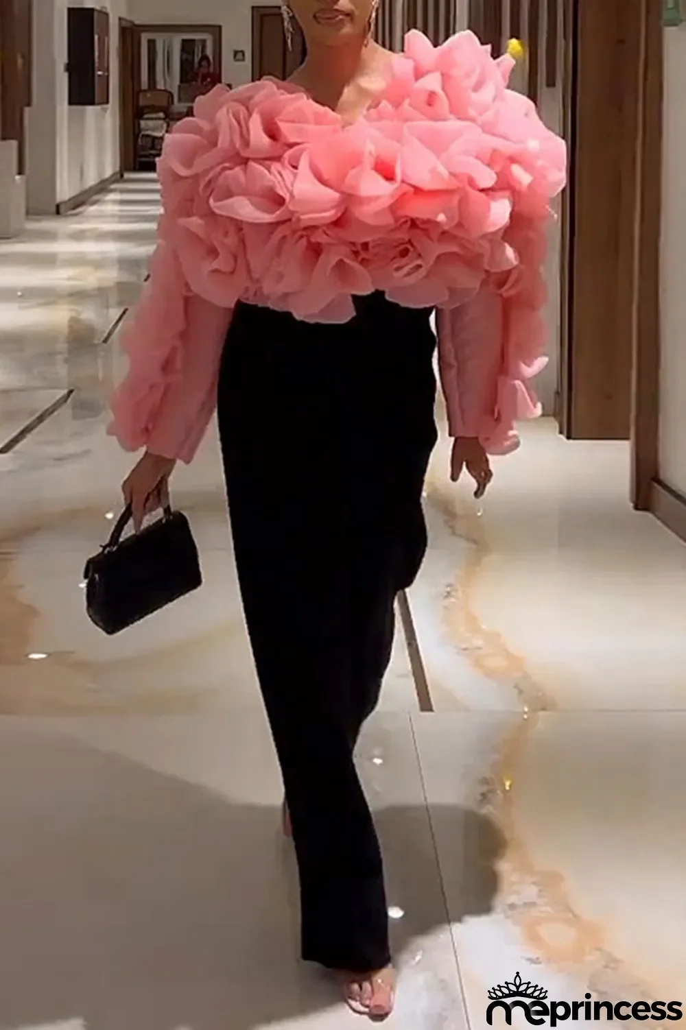 White Elegant Solid Patchwork Appliques O Neck Tops