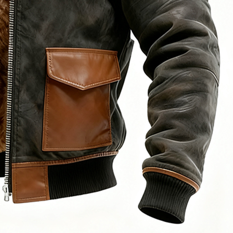 Men's Autumn/Winter New Style Stand Collar Retro Washed Suede Casual Jacket-inspireuse