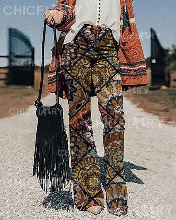 Women's Check  Print Pants