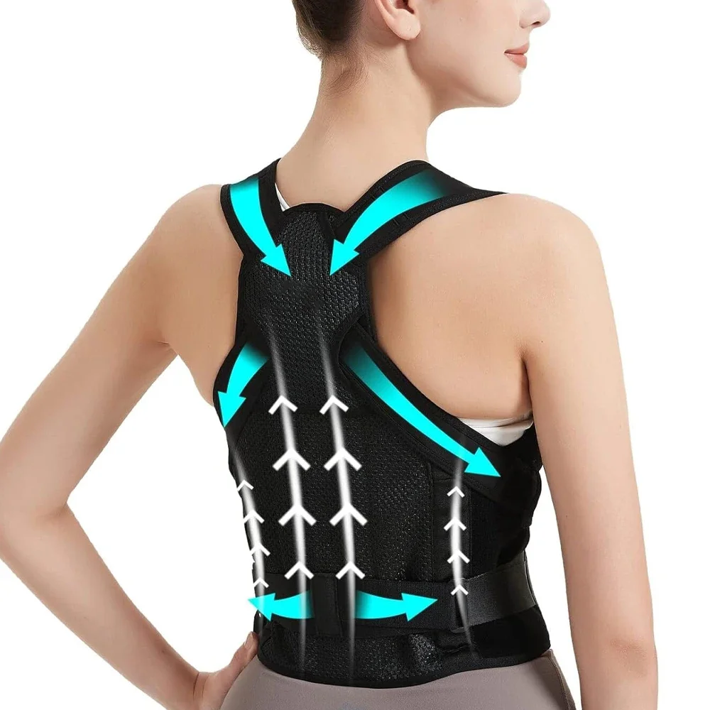 Unisex Youth Back Brace Adjustable and Lightweight Corrector Straightener for Scoliosis Hunchback