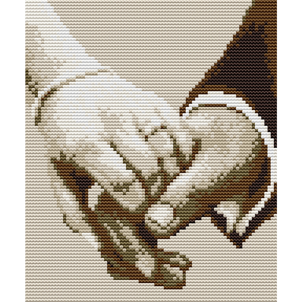 Joy Sunday-Hand In Hand (19*22cm) 14CT Stamped Cross Stitch gbfke