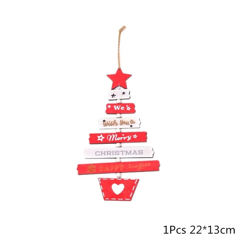 Christmas Gift Wooden Christmas Decoration for Home Christmas Tree Pendant Christmas Wood Ornaments Navidad New Year 2020