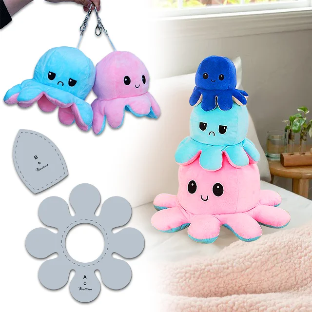 Reversible Sentimental Octopus Sewing Template