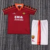Joyfball 1998-1999 Kids Size Retro Roma Home Football Shirt 1:1 Thai Quality