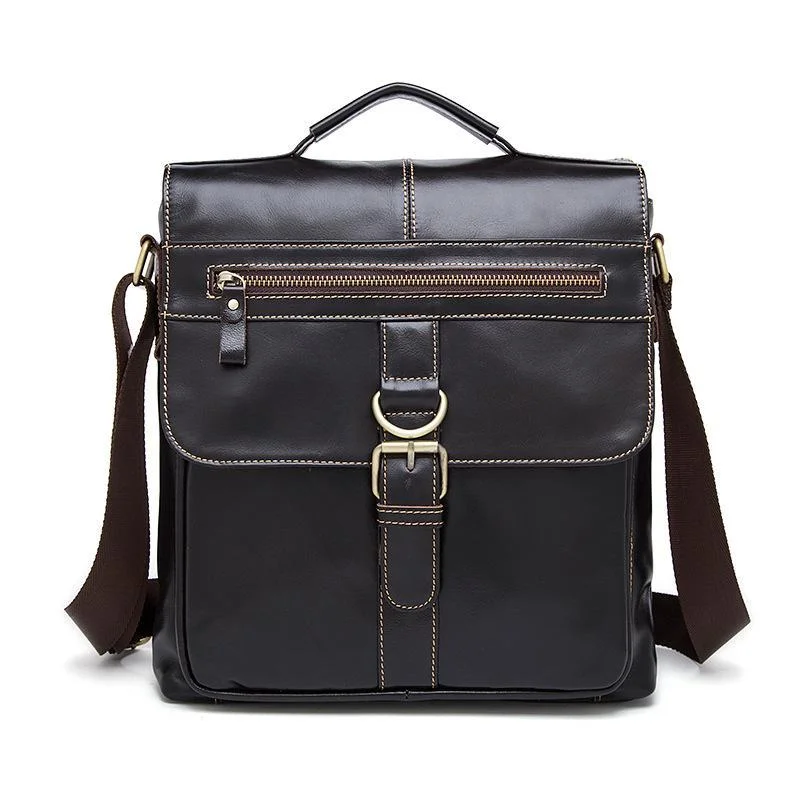 Men's Retro Casual Leather Business Handbag Crossbody Bag