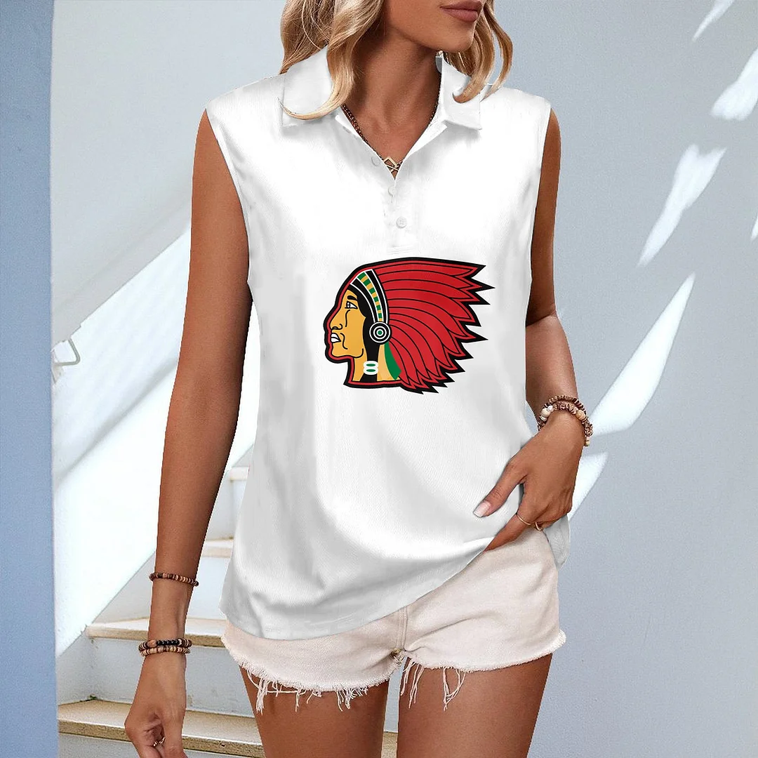 Style & Comfort for Mature Women Women's V-neck Sleeveless Casual Polo Vest