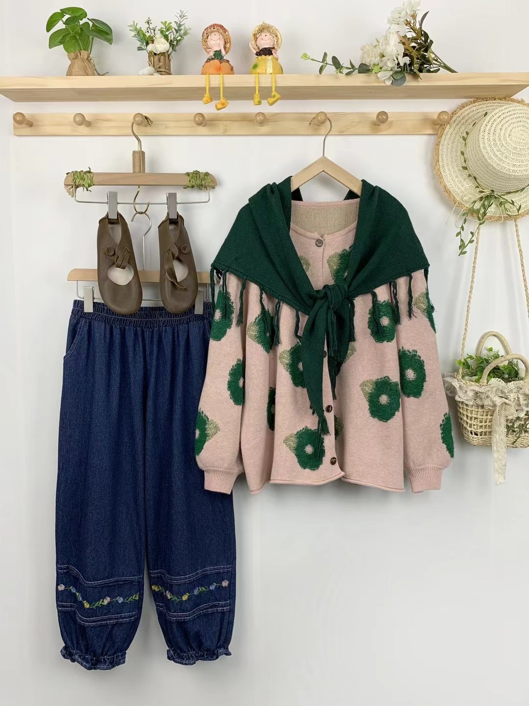 Chicfifth Sweater Women Winter Long Sleeve High Quality Autumn Vintage Top Knitted Cardigan