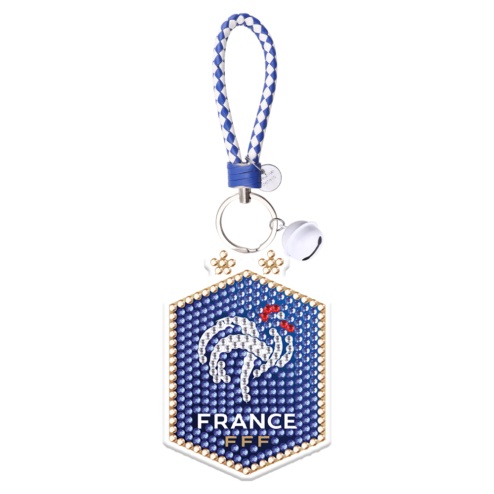 

1PCS Football France National - 5D DIY Craft Keychain, 501 Original