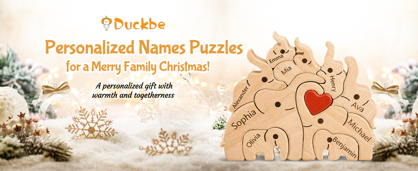 Duckbe personalized names puzzles