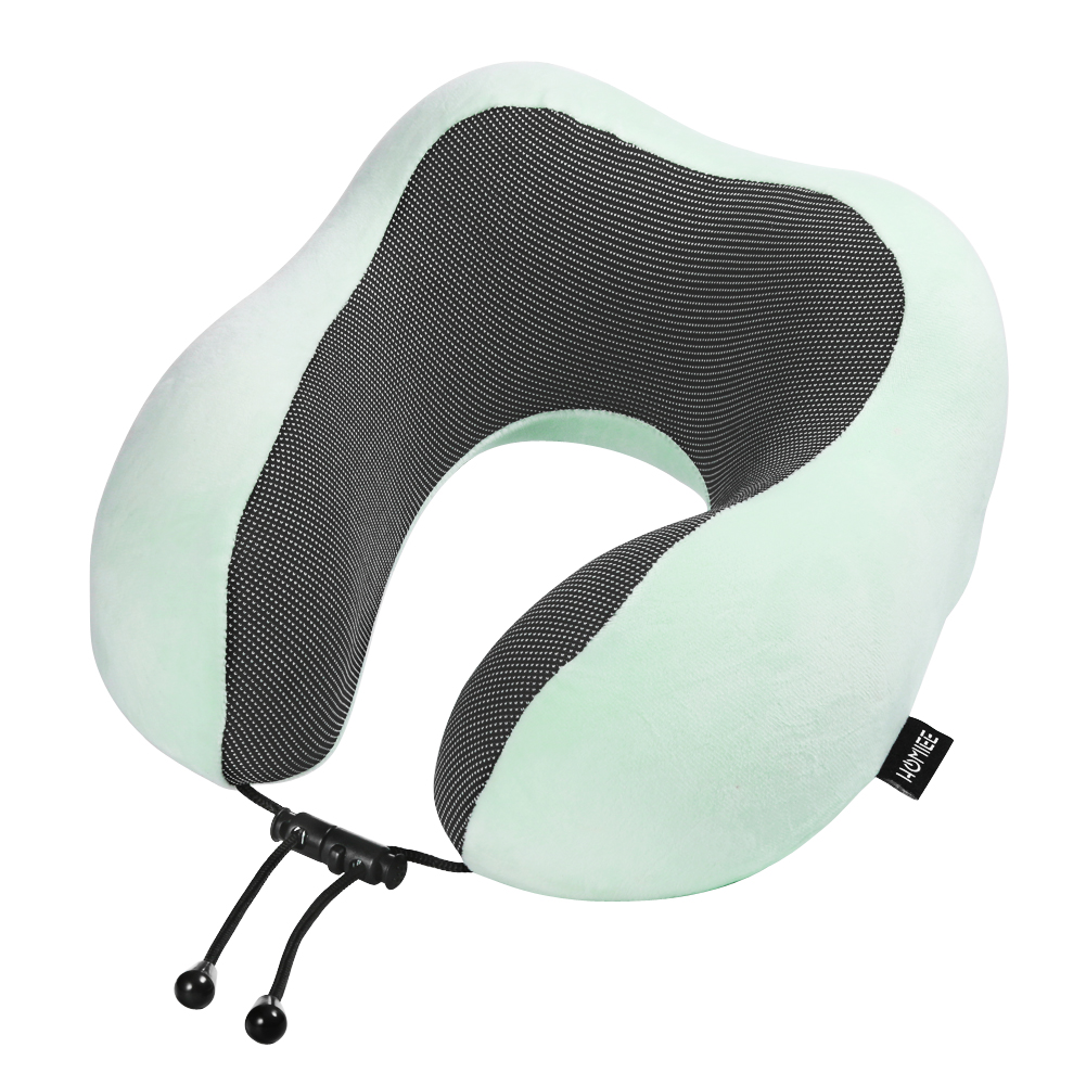 

HOMIEE Travel Pillow Breathable Pure Memory Foam Neck Pillow-290651, Light blue, 501 Original