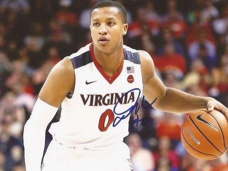 Devon Hall signed Virginia Cavaliers 8x10 Photo Poster painting autographed UVA