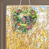 Diamond Painting Acrylic Cabin in The Woods Window Hanging Pendant for Home Decor