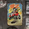 ZZ top - Panneaux en &eacute;tain m&eacute;tallique(20*30cm/30*40cm) - Musique