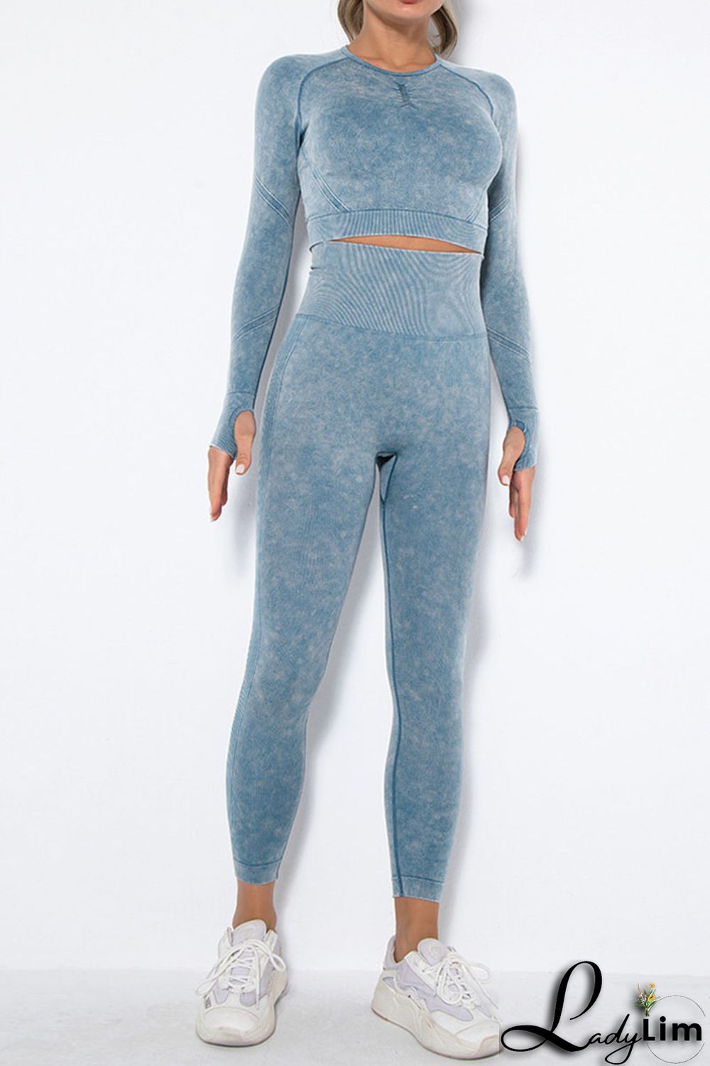 Purple Casual Sportswear Print Split Joint O Neck Long Sleeve Two Pieces