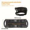 Motorcycle Passenger Grips Adjustable Universal Motorcycle Seat Belt Suitables for All Ages Motocross Scooter Snowmobile