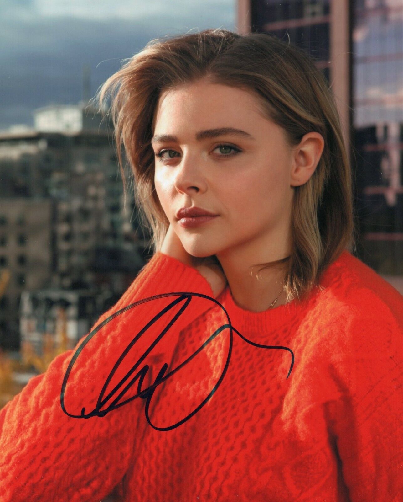 Autographed Chloe Moretz signed 8 x 10 Photo Poster painting Nice