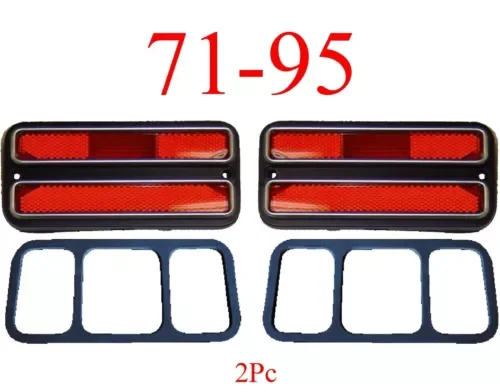Dronehint 71 95 Chevy Van 2Pc Deluxe Red Rear Side Lights G10 G20 G30 GMC Parts