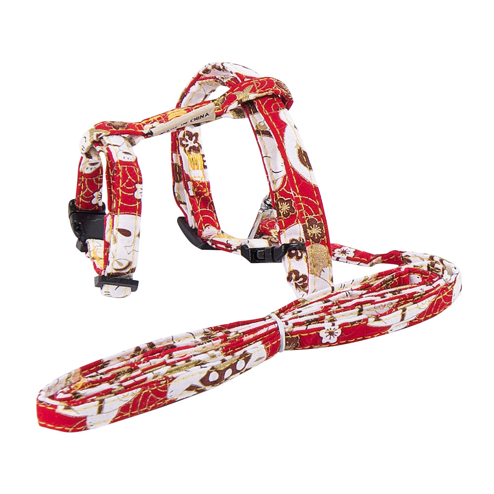 

Adjustable Cats Leash Chest Strap Japanese Print Pet Outdoor Traction Rope, 501 Original