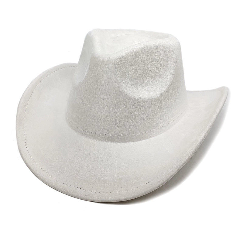 Women’s Classic Style Solid Color Flat Eaves Fedora Hat