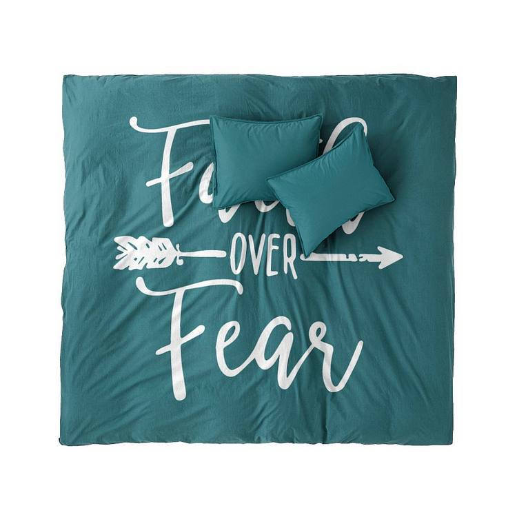 Faith Over Fear, Optimism Duvet Cover Set