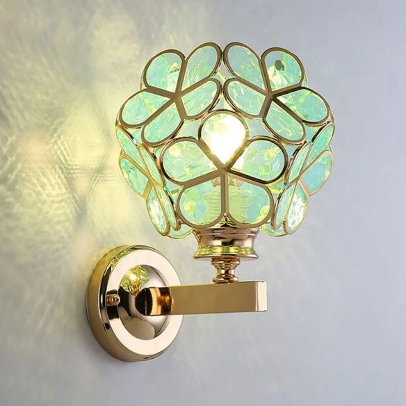 Modern Luxury Style Crystal Petal-shaped Sconce Wall Light - Appledas