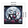 Jack And Sally In The Moonlight-11CT Stamped Cross Stitch 40*40cm/15.75*15.75in