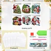 (US Only)6PCS DIY Santa Claus Diamond Art Greeting Cards Congratulations Cards & Gifts
