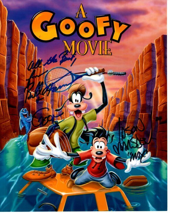 BILL FARMER and JASON MARSDEN signed A GOOFY MOVIE GOOFY and MAX 8x10 Photo Poster painting