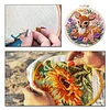 Animal DIY Stamped Embroidery Starter Kit for Beginners Adults Craft Lovers Gift Cross Stitch Kit with Embroidery Hoop 29x29cm