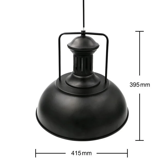 Retro Industrial Pendant Lighting For Kitchen Metal Hanging Lights 415mm Diameter Pendant Lamp