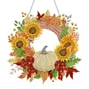DIY Acrylic Special Shaped Diamond Painting Fall Wreath Ornament Hanging Kit