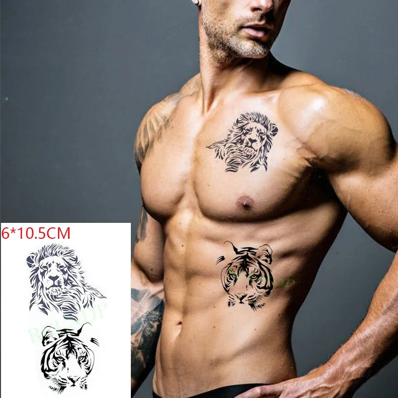 Waterproof Temporary Tattoo Sticker Neck Black Word Angel Devil Bull Cross English Letters Flash Tatoo Fake Tatto for Woman Men