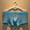 Men's Boxer Briefs Sexy Mesh Breathable Underwear Cool See-Through Soft Underpants