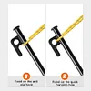 4Pcs Tent Pegs Unbreakable Camping Tent Stakes with Hammer for Camping Picnic