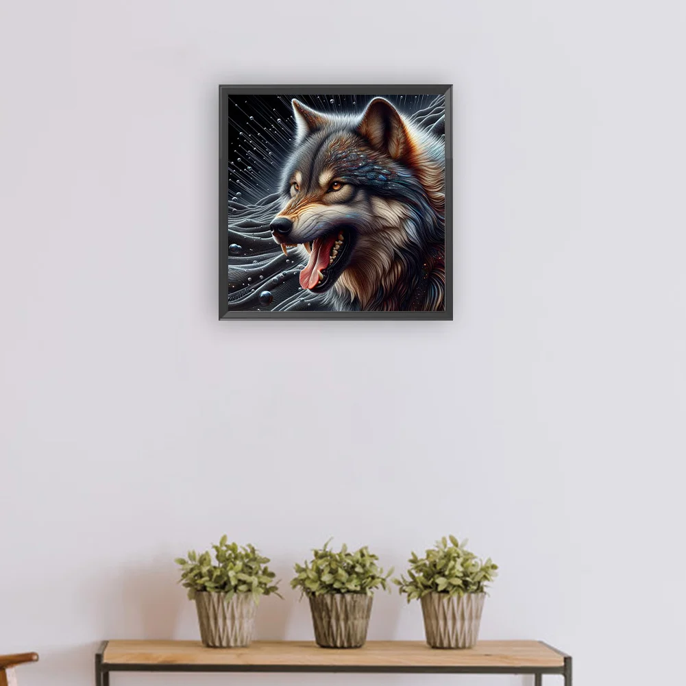 Diamond Painting - Full Round Drill - Wolf(Canvas|30*30cm)