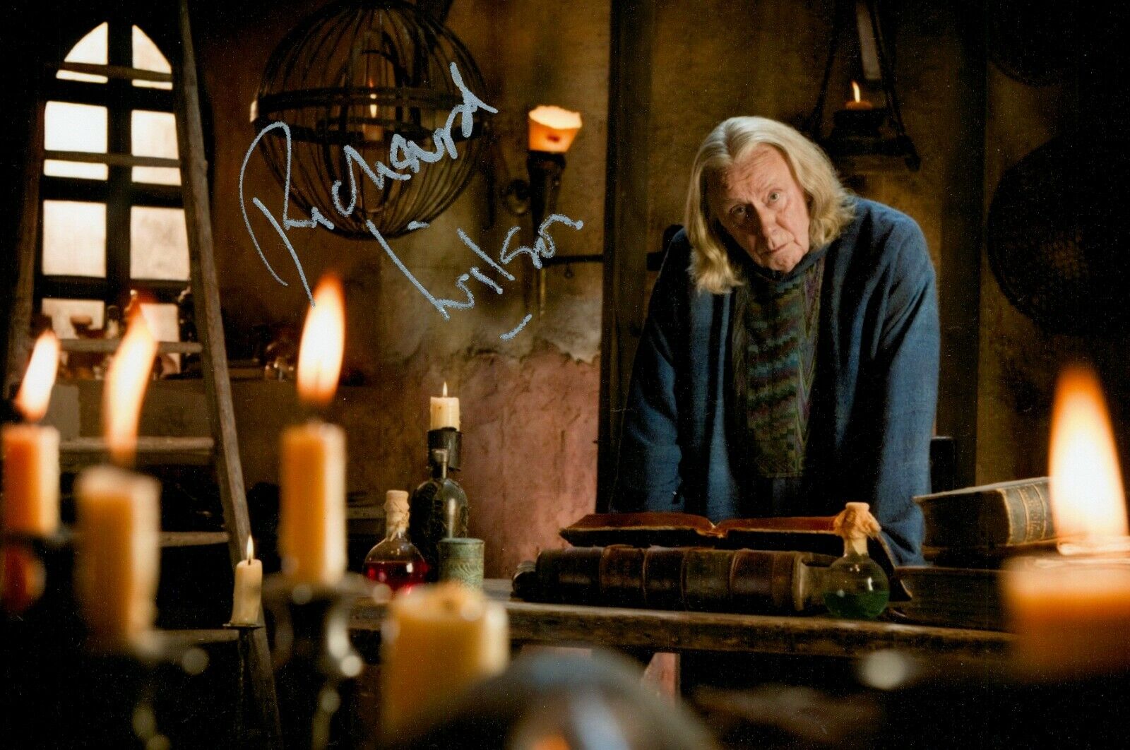 Richard Wilson Signed 6x4 Photo Poster painting Merlin One Foot in the Grave Autograph + COA