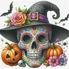 Skull-11CT Stamped Cross Stitch 40*40cm/15.75*15.75in tapestrymarket