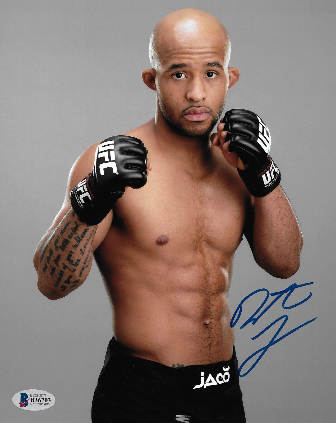 Demetrious Johnson Signed 8x10 Photo Poster painting BAS Beckett COA UFC WEC Picture Autograph 0