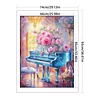 Piano-16CT Stamped Cross Stitch Egyptian Cotton 74*93cm/29.13*36.61in (Big Size) tapestrymarket