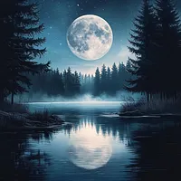 Peaceful Lake - Diamond Painting