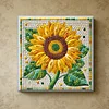 Framed Diamond Painting - Special Shaped - Sunflower(25x25cm)