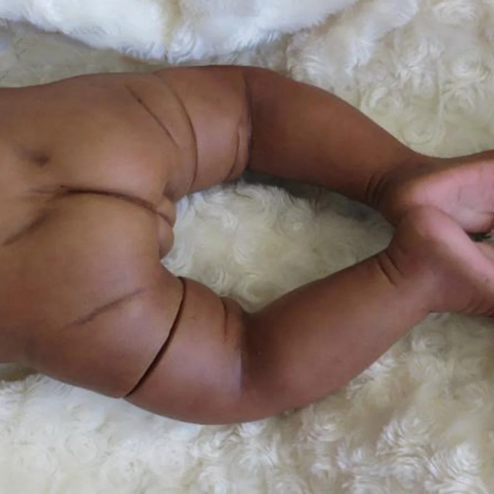 20 inch Realistic African American reborn baby baby doll