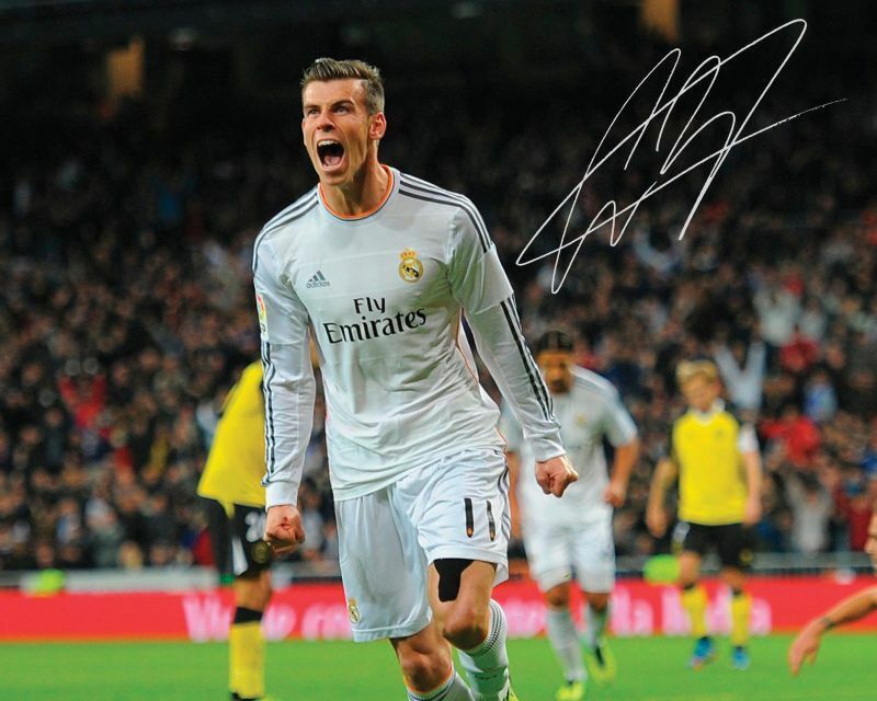 Gareth Bale - Real Madrid Autograph Signed Photo Poster painting Print