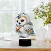 Cute Owl DIY Diamonds Painting Table Lamp 5D DIY Diamond Painting Night Light