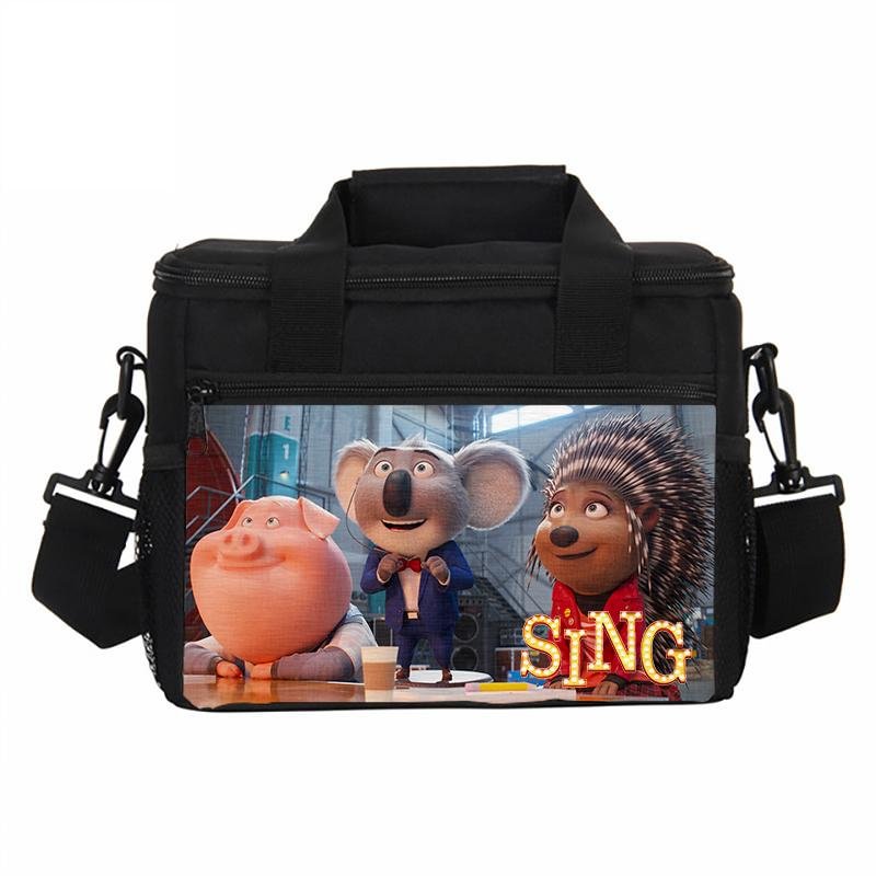 Sing 2 Portable Lunch Bag Reusable Tote Bag for Kids School Outdoor Travel Picnic