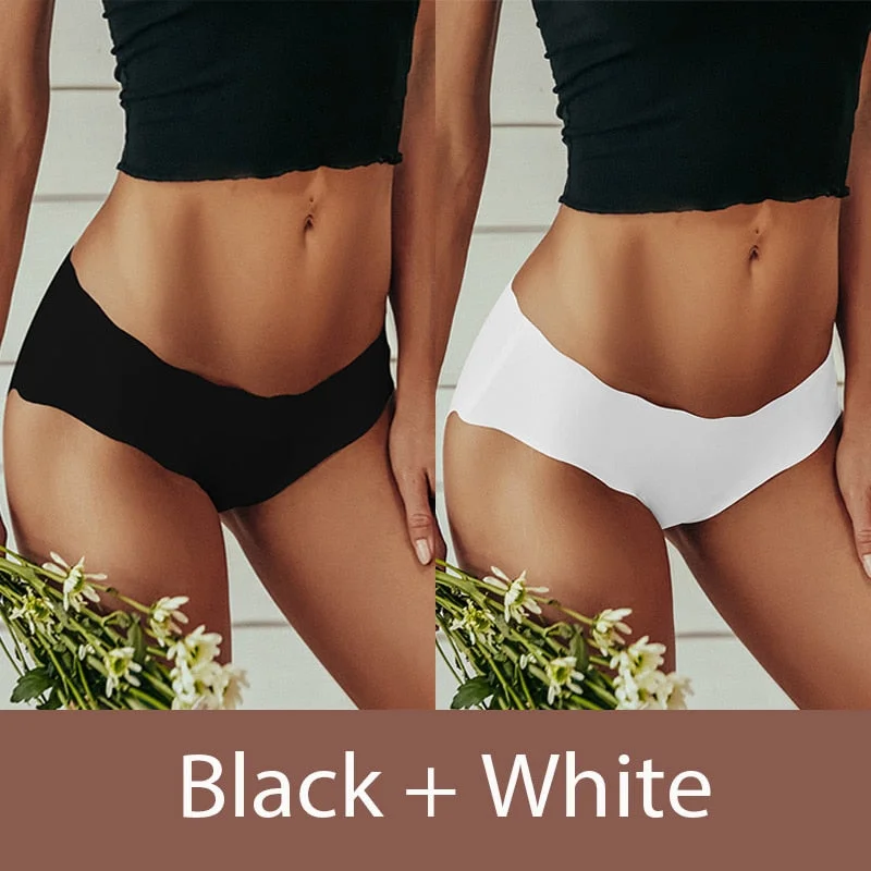 1/2PCS Seamless Panties Women's Underwear Sexy Panties Briefs for Female Underpants Intimates Lingerie Low Waist Girls Pantys