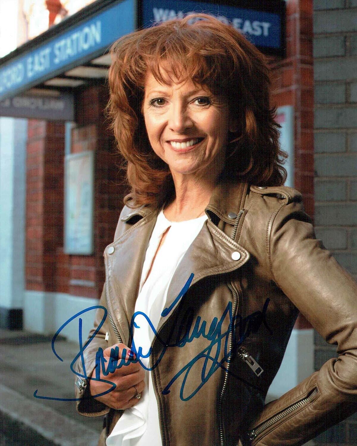 Bonnie LANGFORD Dr Who Eastenders Star SIGNED Autograph 10x8 Photo Poster painting 1 AFTAL COA