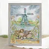 Wild Duck Full Stamped Cross Stitch 14CT 2-Strand 31x43cm Backstitch