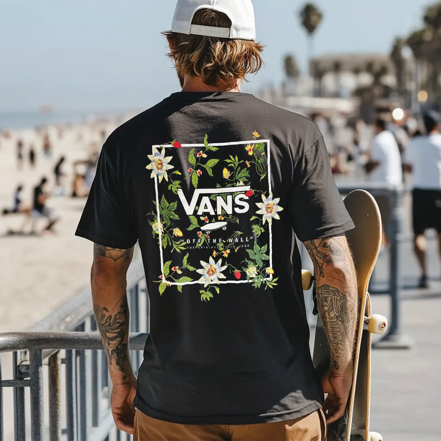 Unisex Vintage Surf Print Knit Lightweight Mesh Surf T-Shirt - Perfect For Summer Outdoors / TECHWEAR CLUB / Techwear
