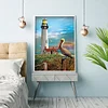 Diamond Painting Beachfront Lighthouse Full Round Drill Picture (A3799)